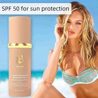 4-in-1 Foundation Liquid SPF 50+ Full Coverage Concealer Long-lasting Waterproof  Professional Concealing Face Dark Circle